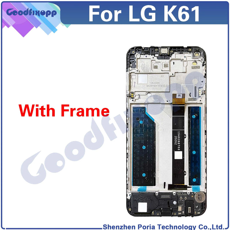 Tela LG K61 LM-Q630 LMQ630EAW LM-Q630EAW LCD Display Touch Screen Digitizer Assembly Repair Parts Replacement