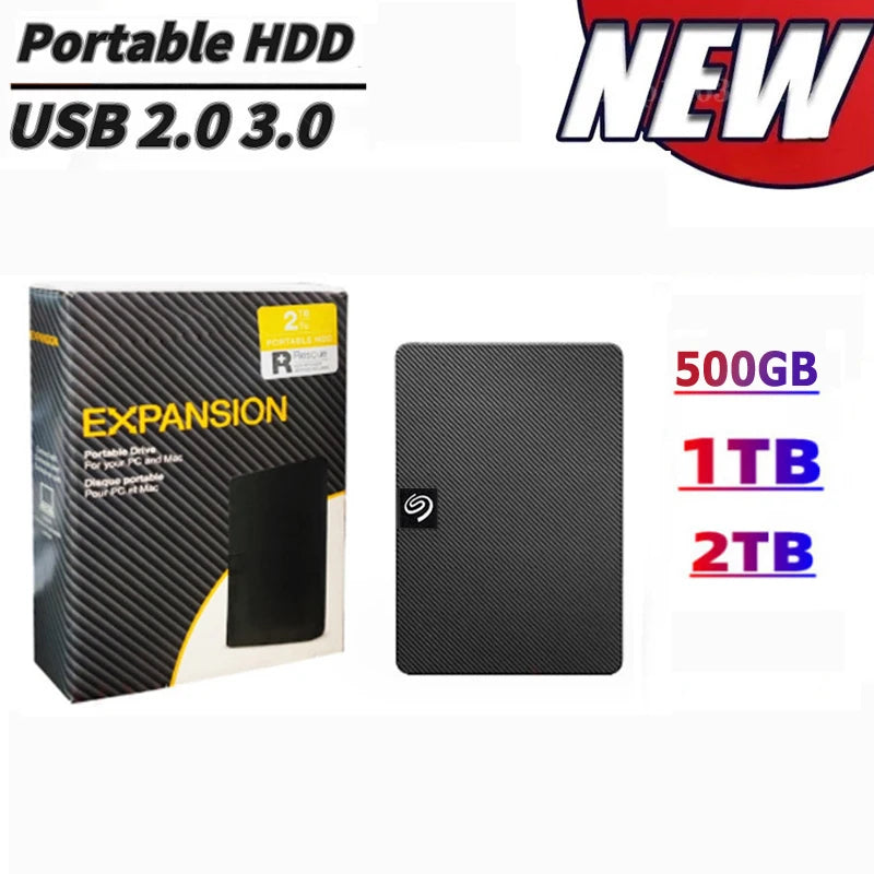 HD Externo Novo Estilo Seagate  Hard Drive 500GB 1TB 2TB USB3.0  Hard Drive 2.5" portable external hard drive