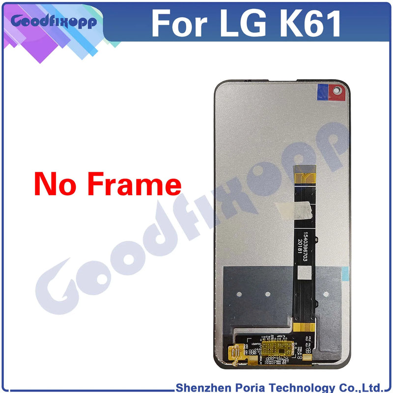 Tela LG K61 LM-Q630 LMQ630EAW LM-Q630EAW LCD Display Touch Screen Digitizer Assembly Repair Parts Replacement