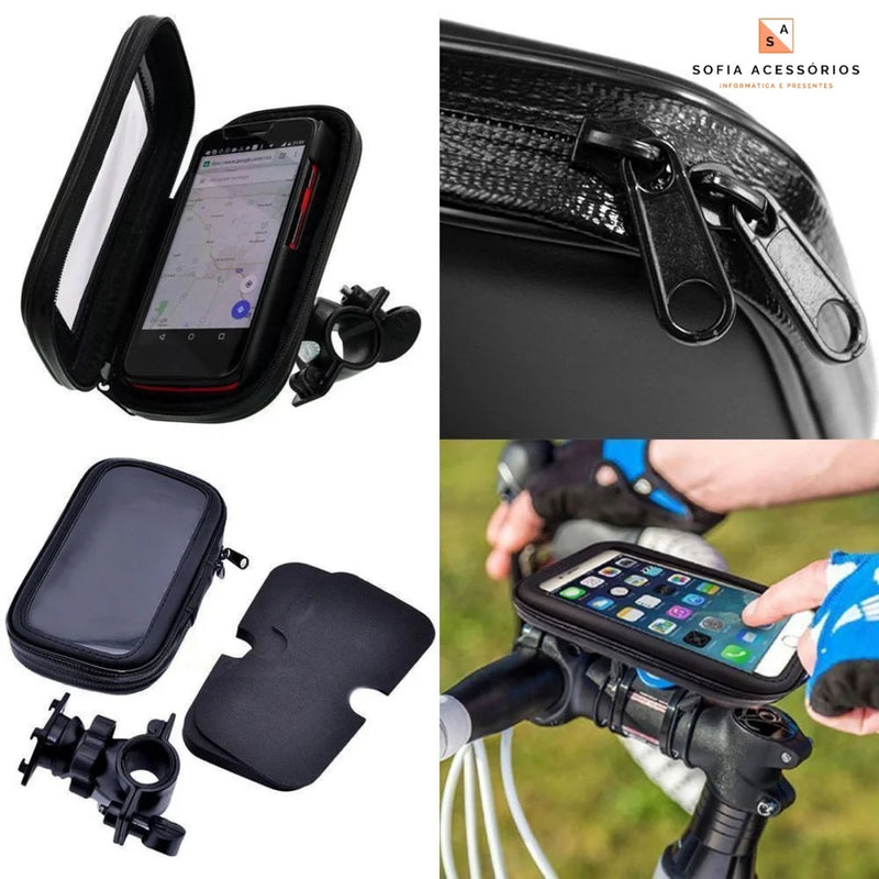 Suporte universal Para Celular a Prova d'água motocicleta bicicleta 6,7''